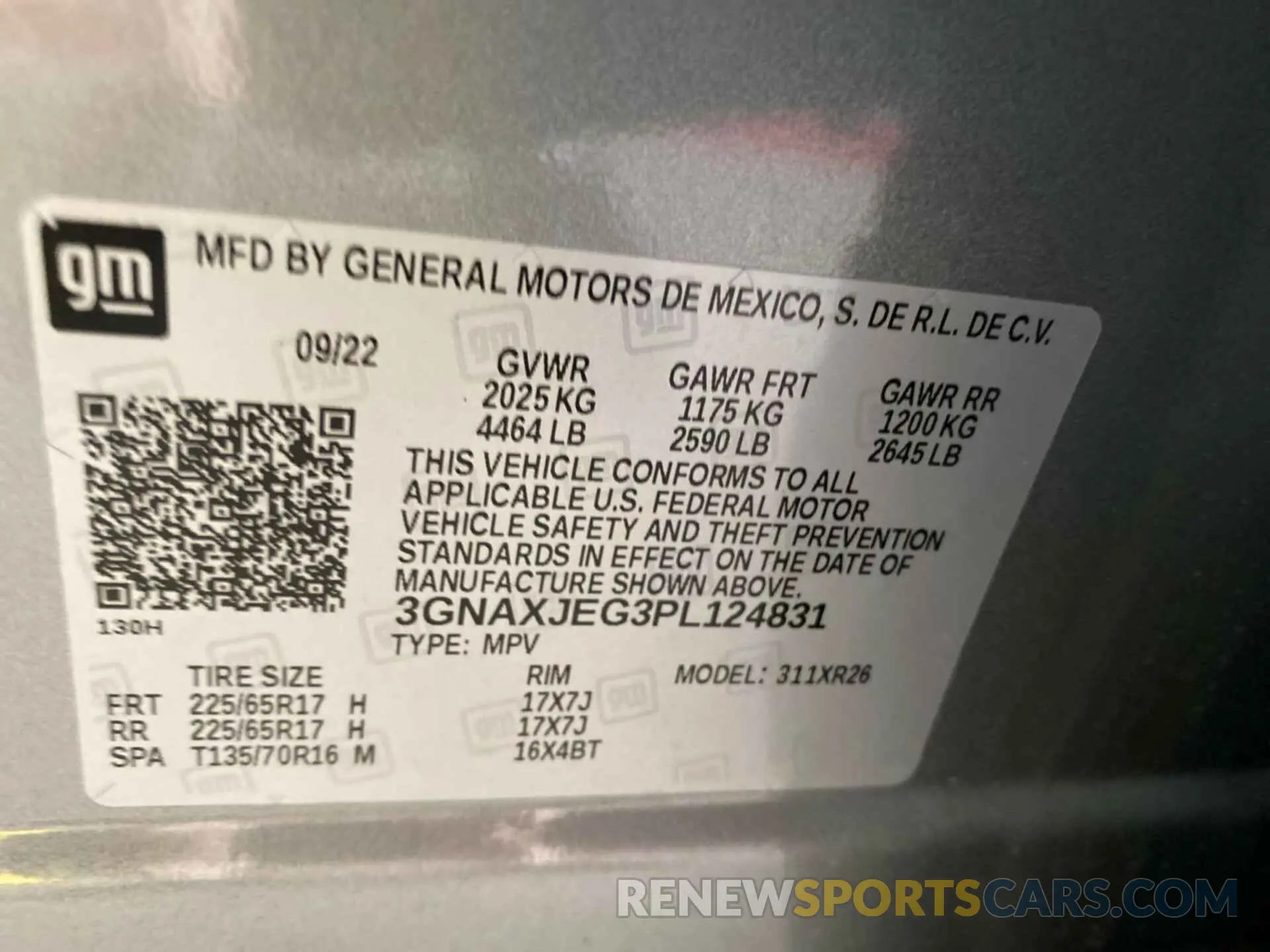 14 Photograph of a damaged car 3GNAXJEG3PL124831 CHEVROLET EQUINOX 2023