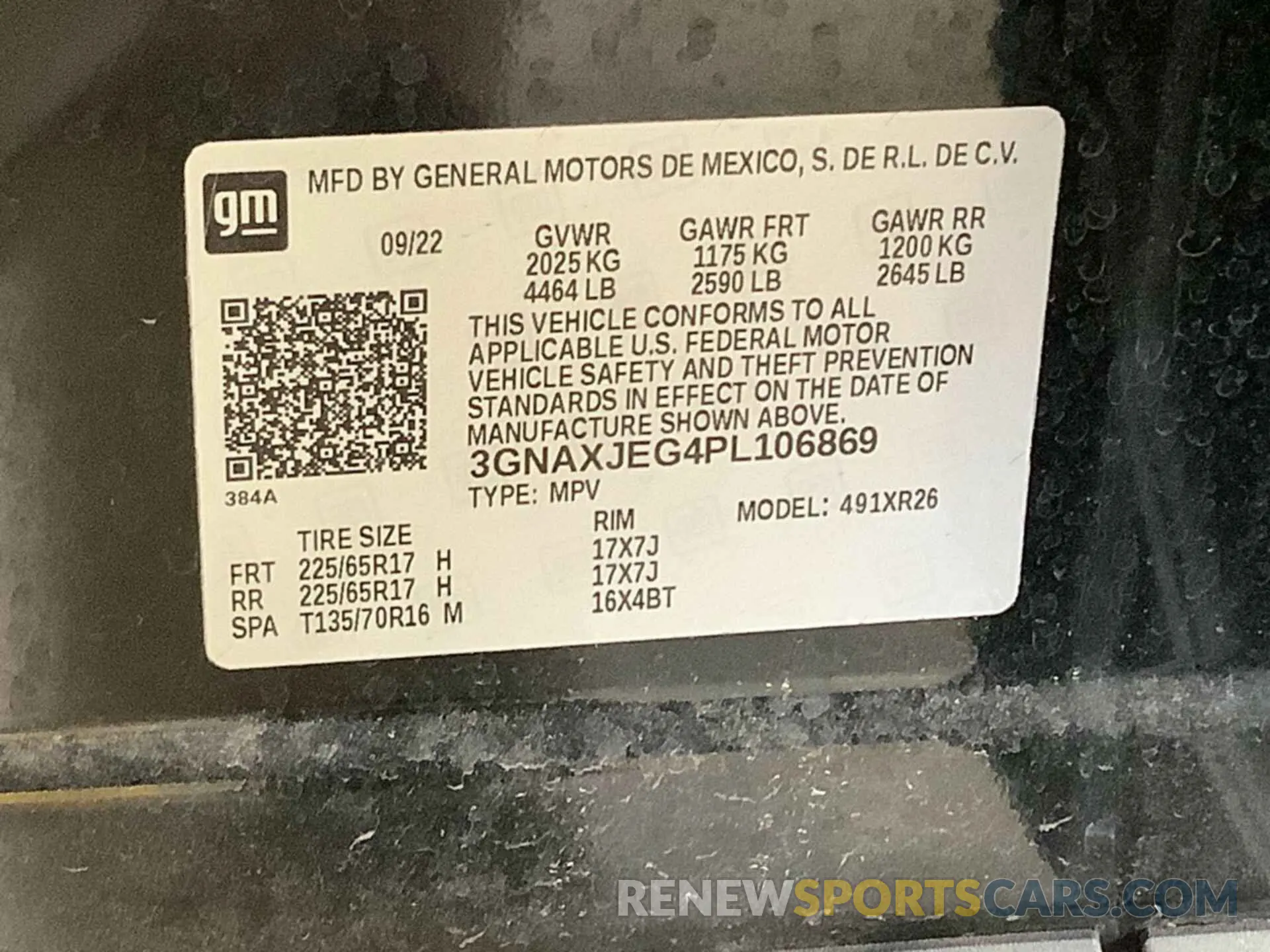 9 Photograph of a damaged car 3GNAXJEG4PL106869 CHEVROLET EQUINOX 2023
