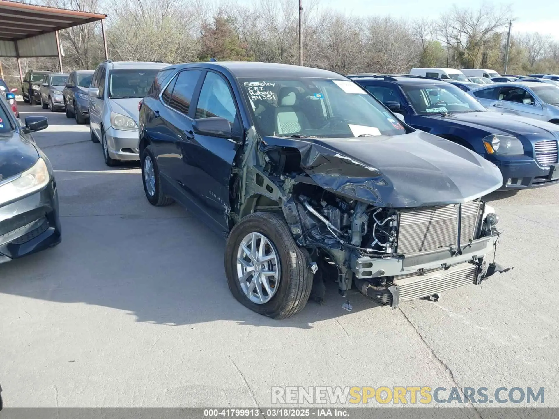 1 Photograph of a damaged car 3GNAXJEG5PS196507 CHEVROLET EQUINOX 2023