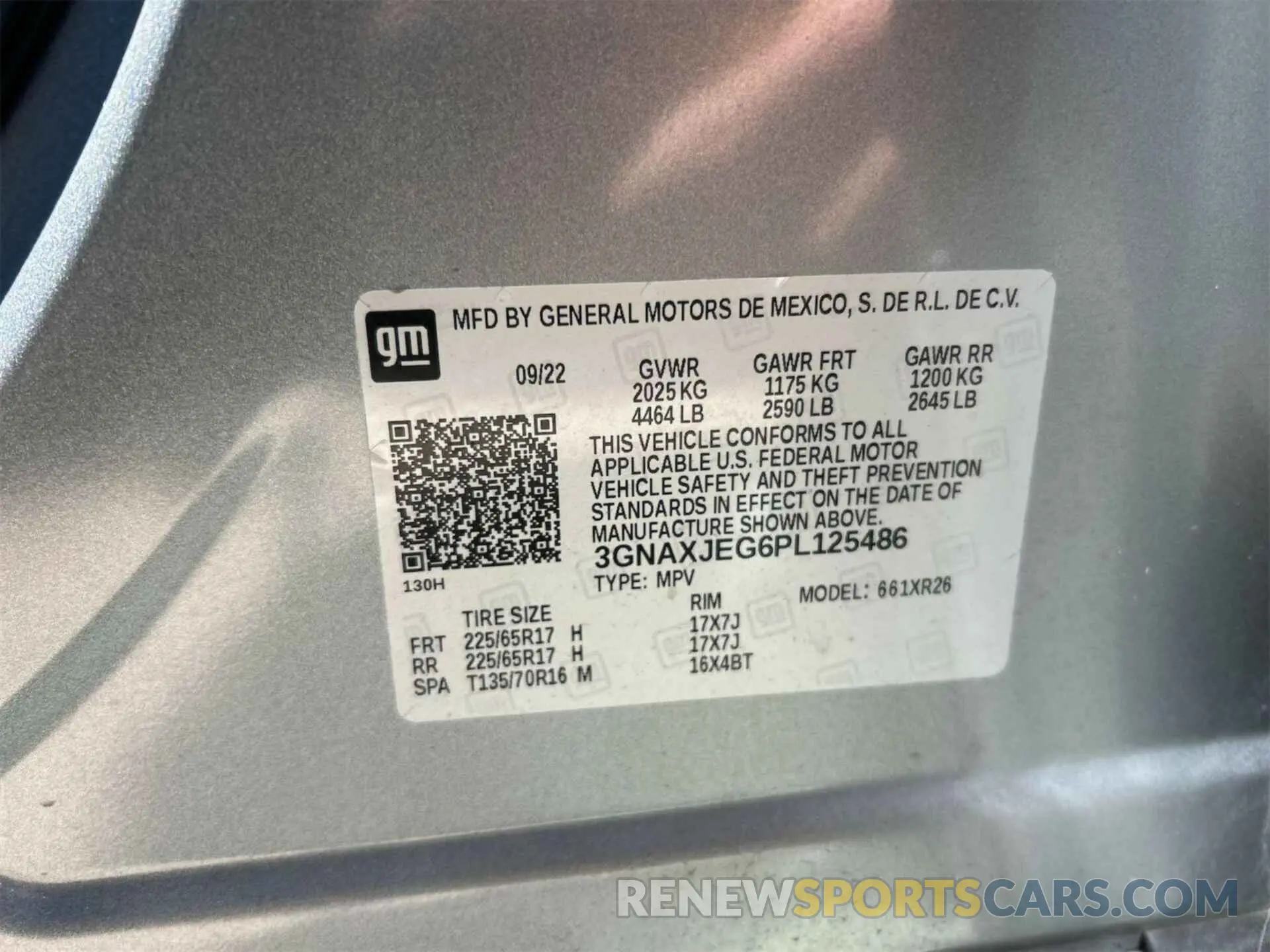 23 Photograph of a damaged car 3GNAXJEG6PL125486 CHEVROLET EQUINOX 2023
