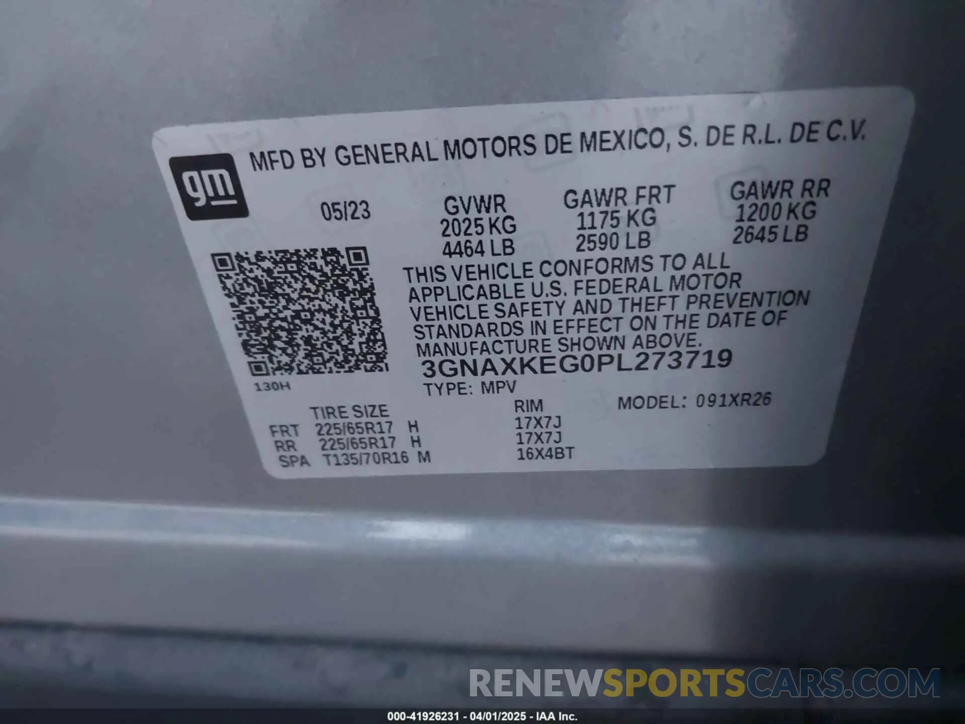 9 Фотография поврежденного автомобиля 3GNAXKEG0PL273719 CHEVROLET EQUINOX 2023