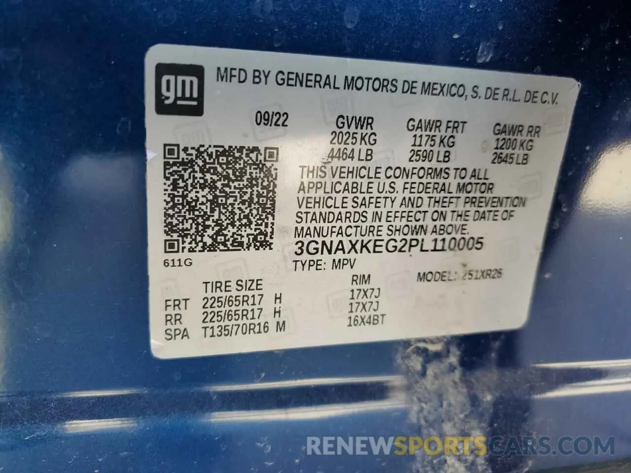 12 Photograph of a damaged car 3GNAXKEG2PL110005 CHEVROLET EQUINOX 2023