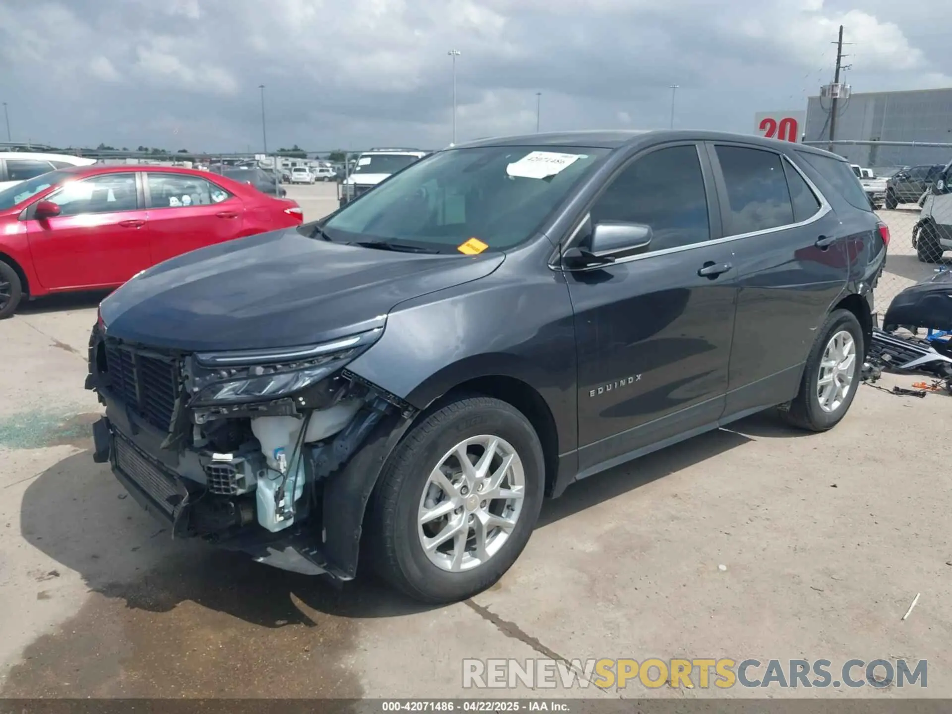 2 Photograph of a damaged car 3GNAXKEG2PS174289 CHEVROLET EQUINOX 2023