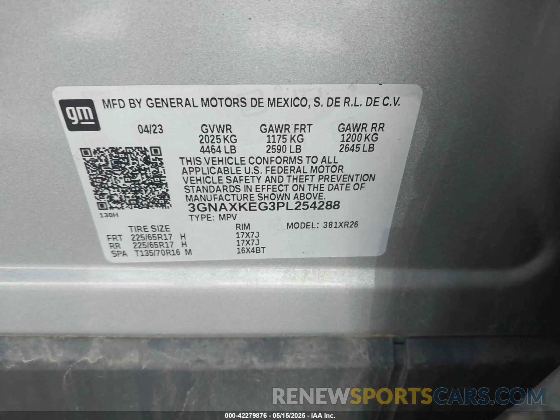 9 Photograph of a damaged car 3GNAXKEG3PL254288 CHEVROLET EQUINOX 2023