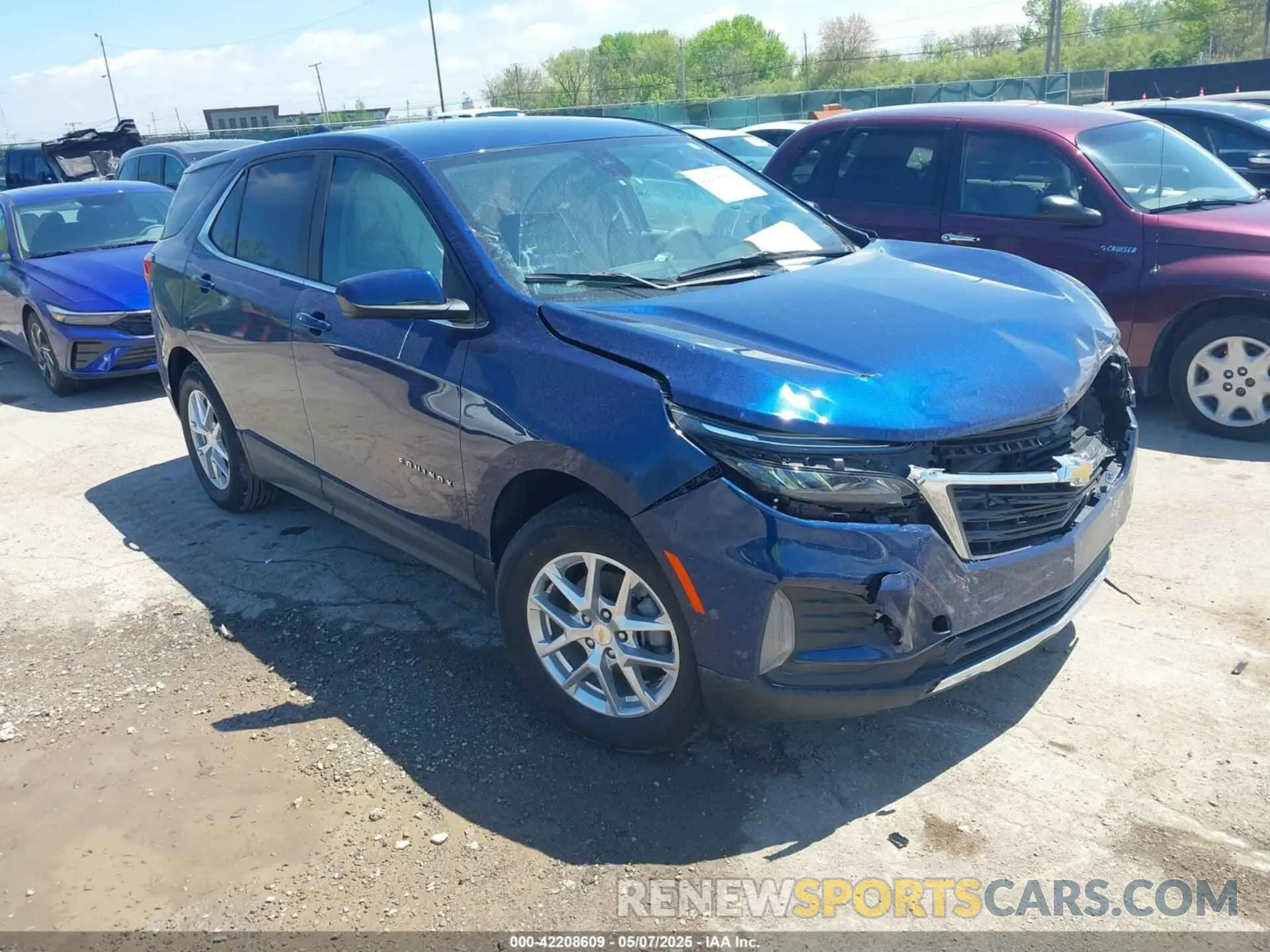 1 Photograph of a damaged car 3GNAXKEG7PL197318 CHEVROLET EQUINOX 2023