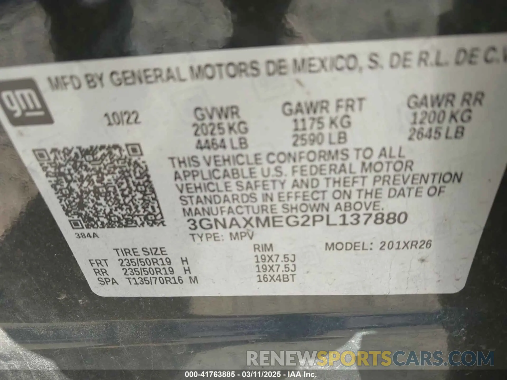 9 Photograph of a damaged car 3GNAXMEG2PL137880 CHEVROLET EQUINOX 2023