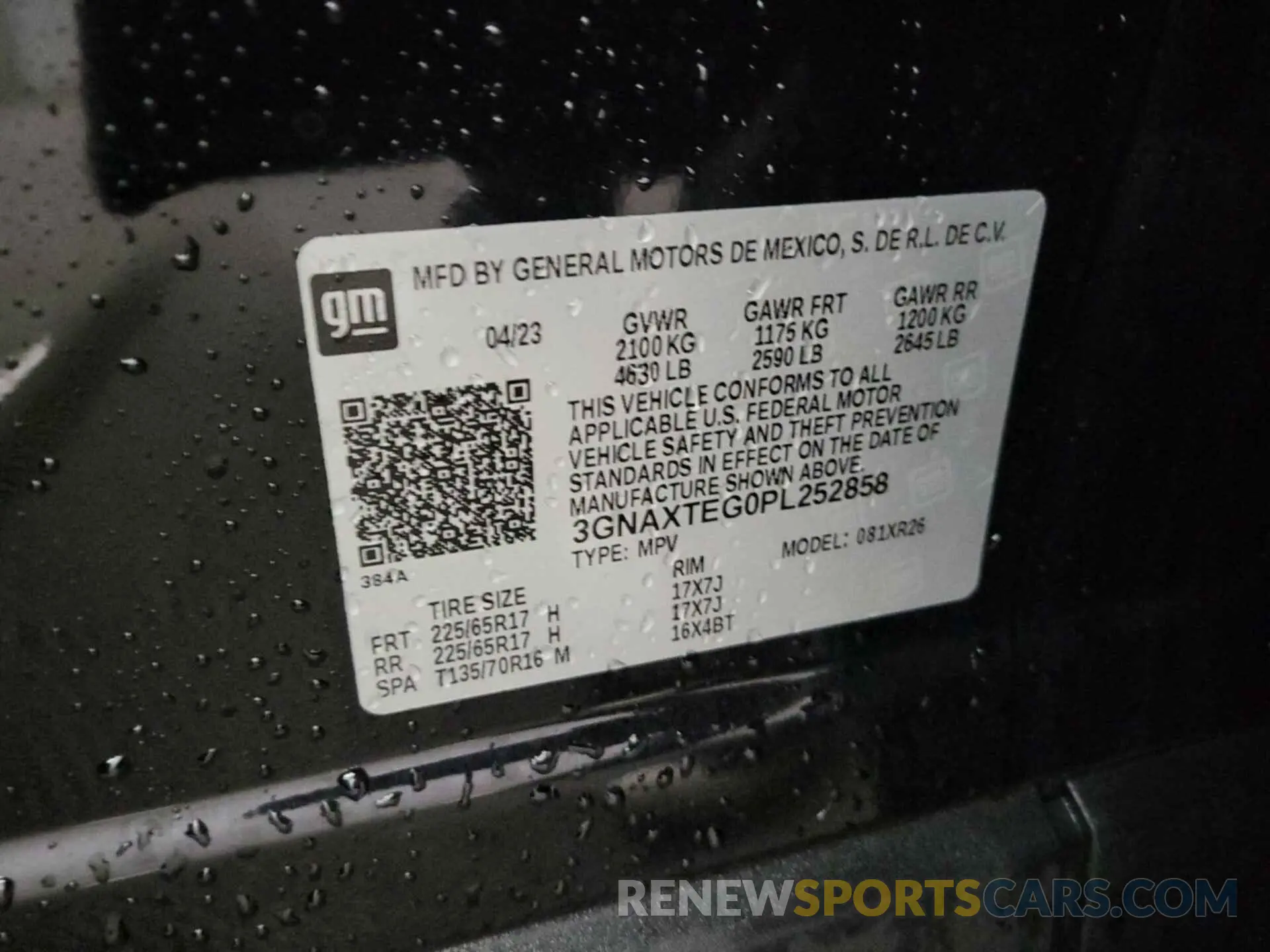 6 Photograph of a damaged car 3GNAXTEG0PL252858 CHEVROLET EQUINOX 2023