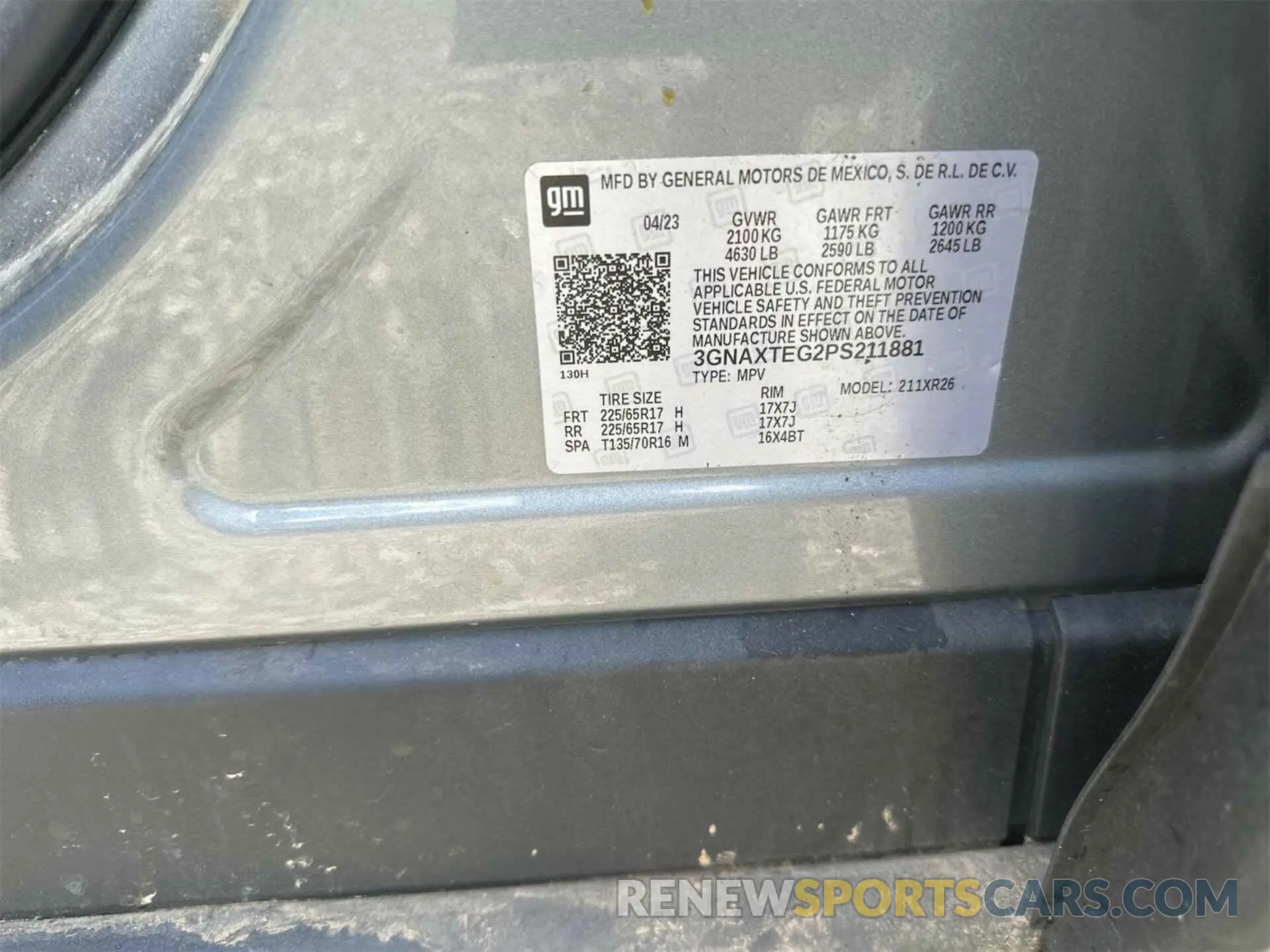10 Photograph of a damaged car 3GNAXTEG2PS211881 CHEVROLET EQUINOX 2023