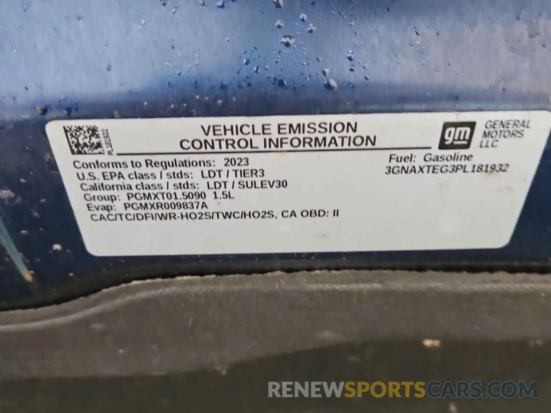 16 Фотография поврежденного автомобиля 3GNAXTEG3PL181932 CHEVROLET EQUINOX 2023