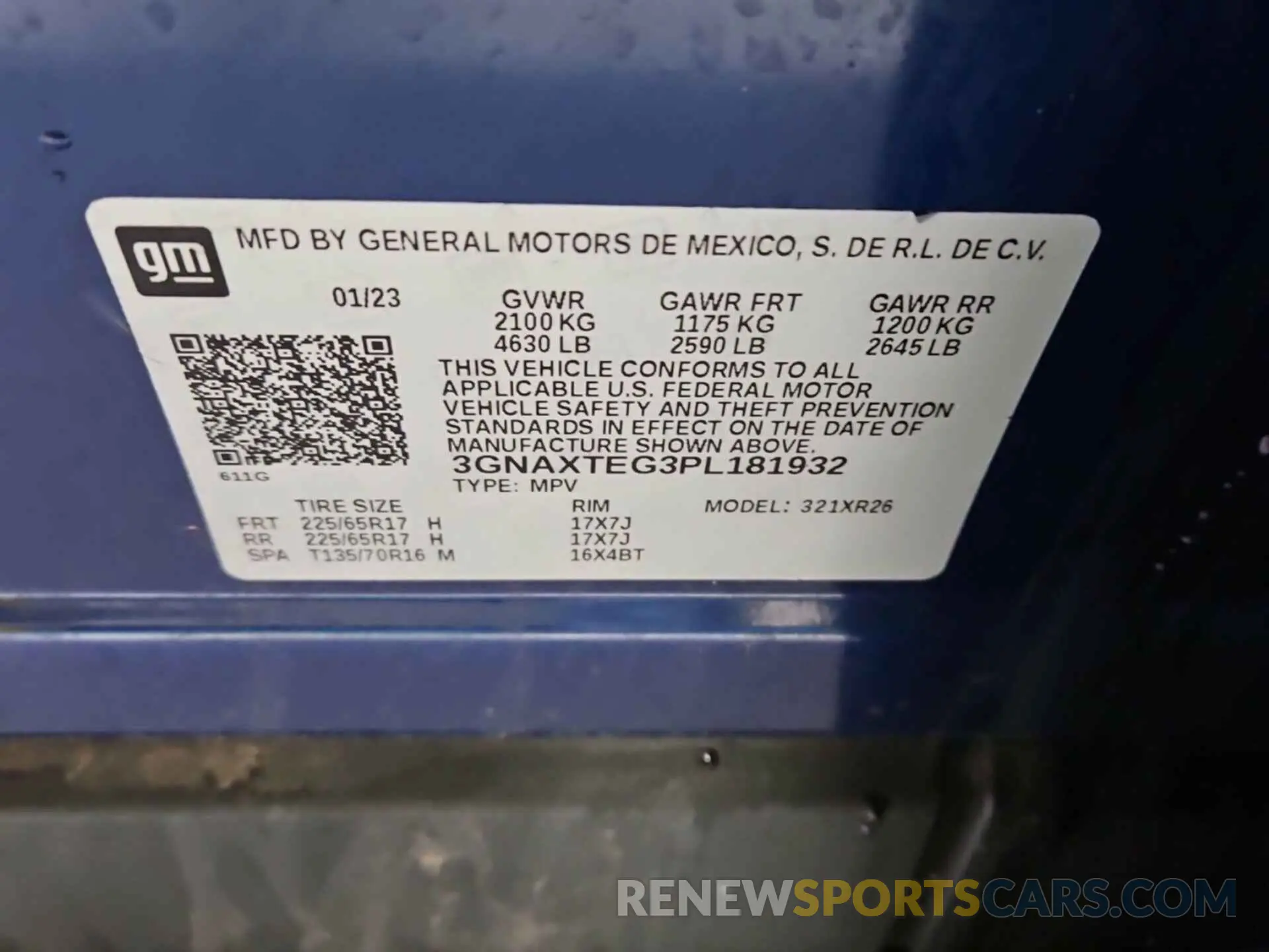 8 Фотография поврежденного автомобиля 3GNAXTEG3PL181932 CHEVROLET EQUINOX 2023