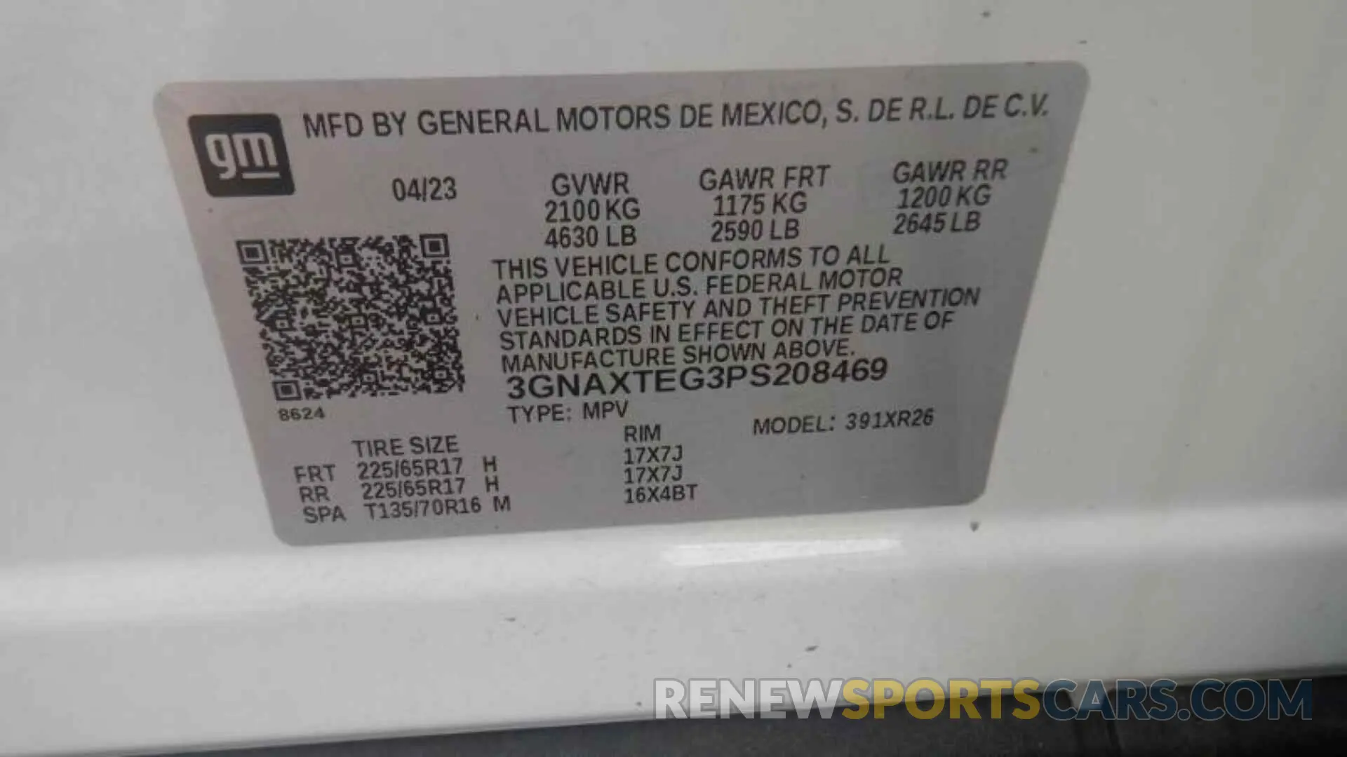 18 Фотография поврежденного автомобиля 3GNAXTEG3PS208469 CHEVROLET EQUINOX 2023
