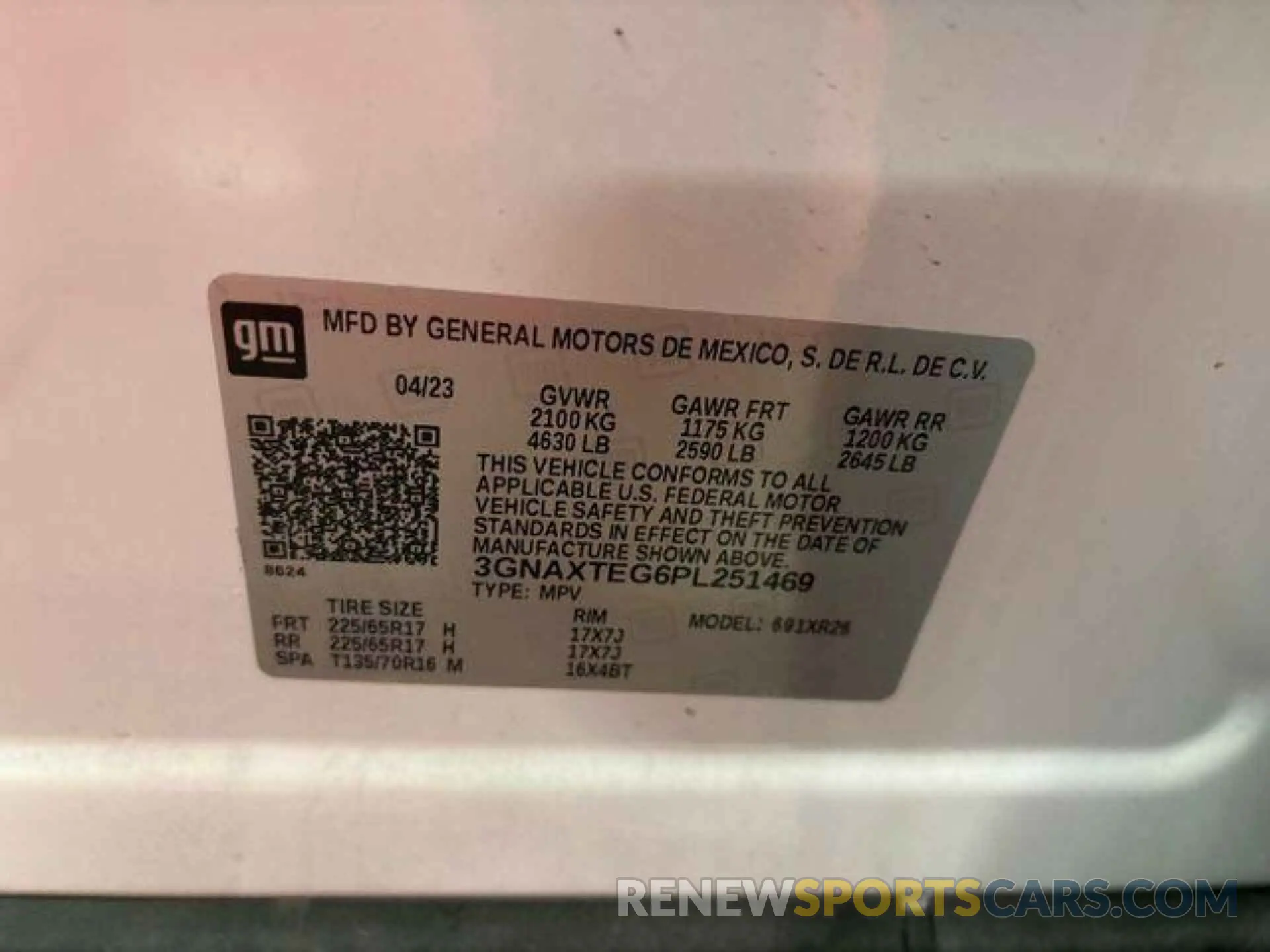 10 Фотография поврежденного автомобиля 3GNAXTEG6PL251469 CHEVROLET EQUINOX 2023