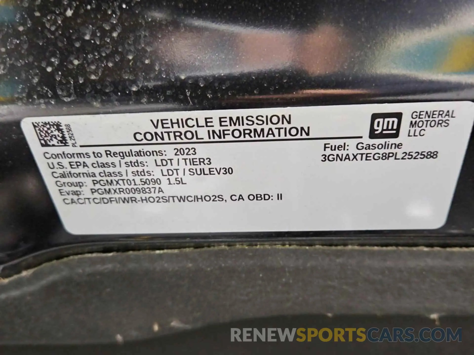 14 Photograph of a damaged car 3GNAXTEG8PL252588 CHEVROLET EQUINOX 2023