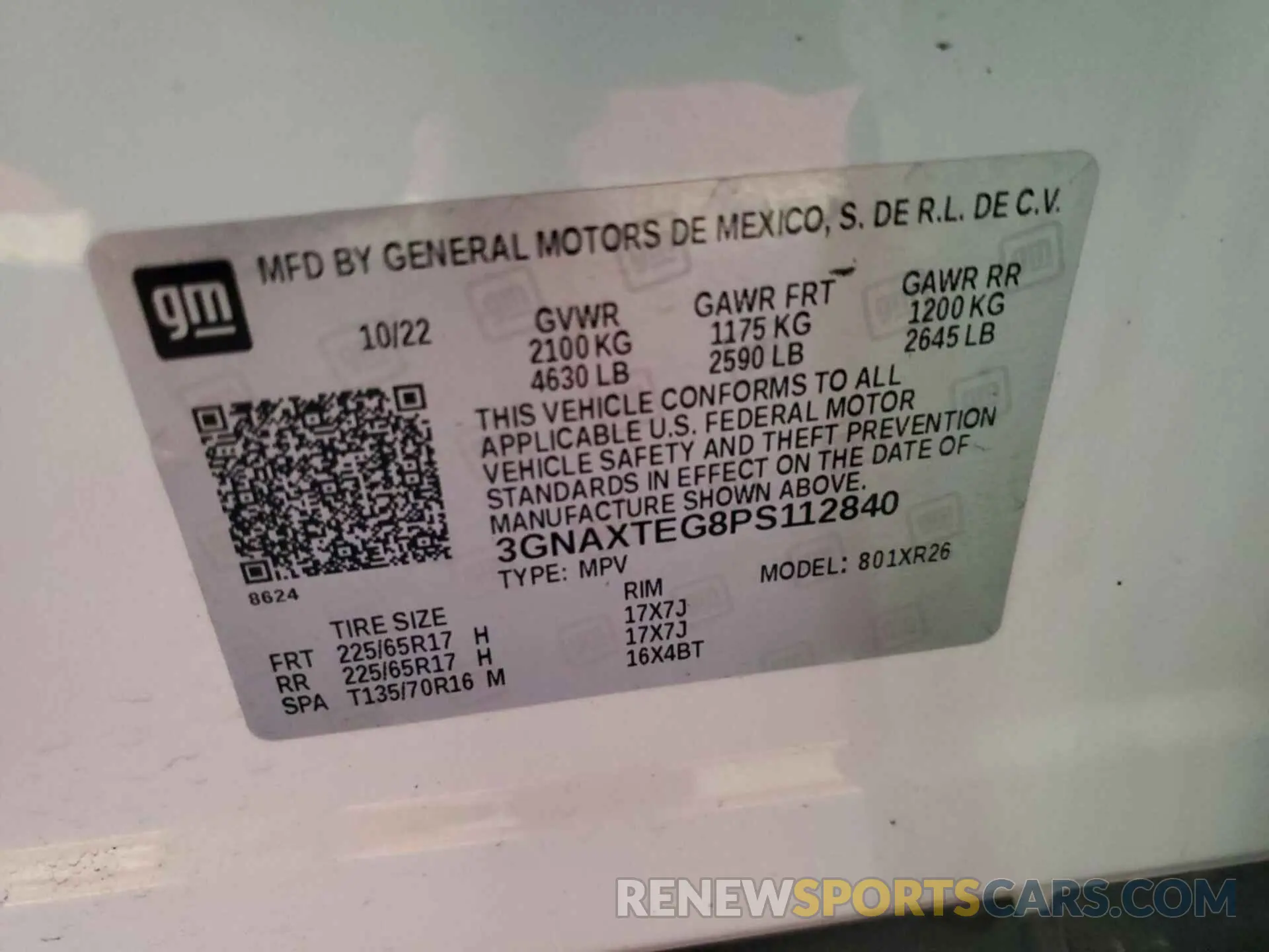 16 Фотография поврежденного автомобиля 3GNAXTEG8PS112840 CHEVROLET EQUINOX 2023