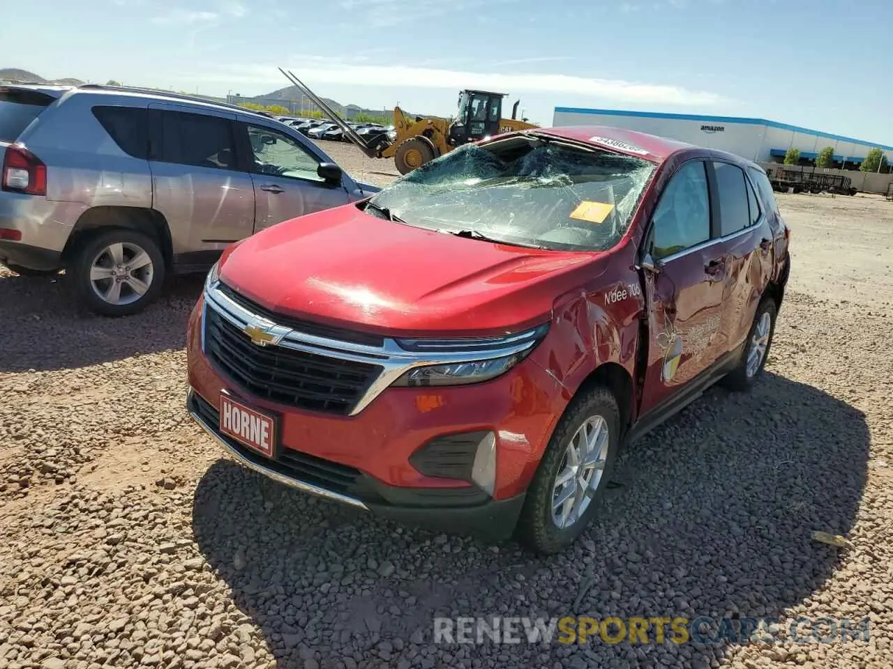1 Photograph of a damaged car 3GNAXUEG6PL133119 CHEVROLET EQUINOX 2023
