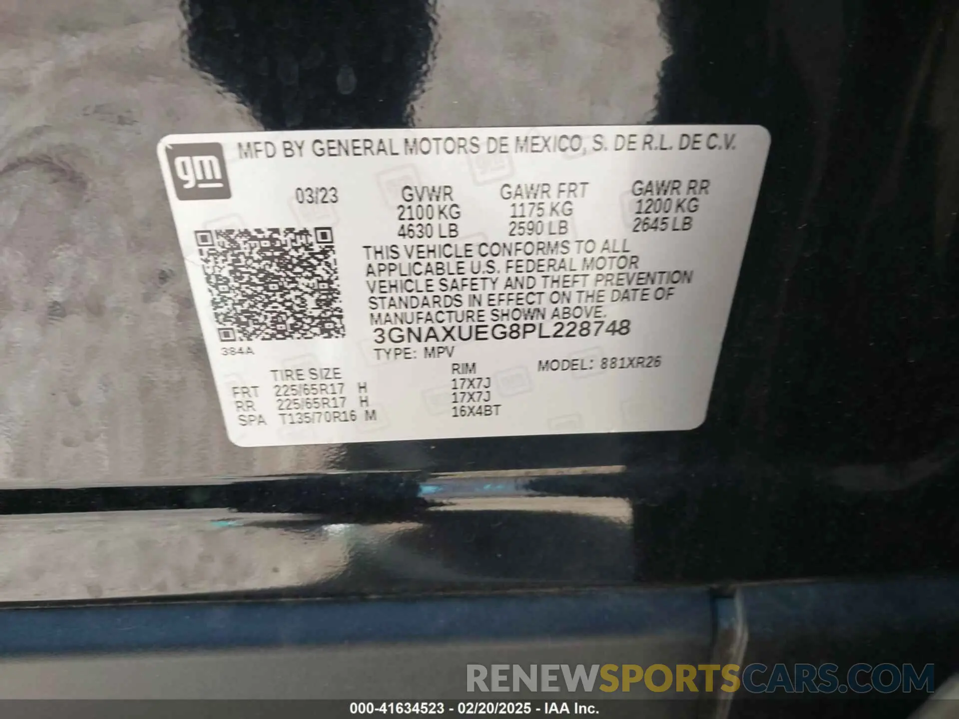 9 Photograph of a damaged car 3GNAXUEG8PL228748 CHEVROLET EQUINOX 2023