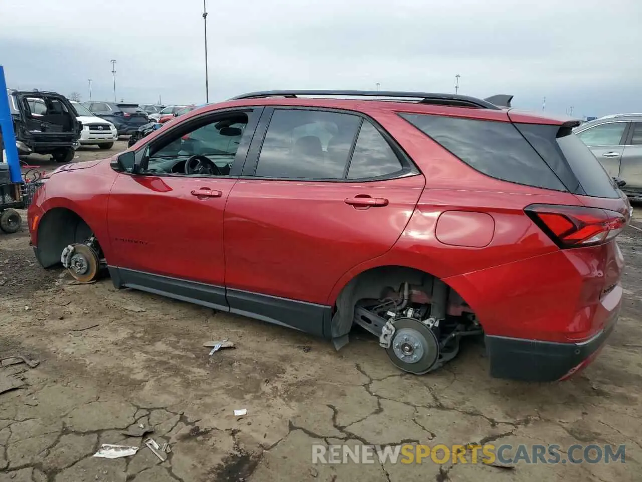 2 Photograph of a damaged car 3GNAXWEG5PS153170 CHEVROLET EQUINOX 2023
