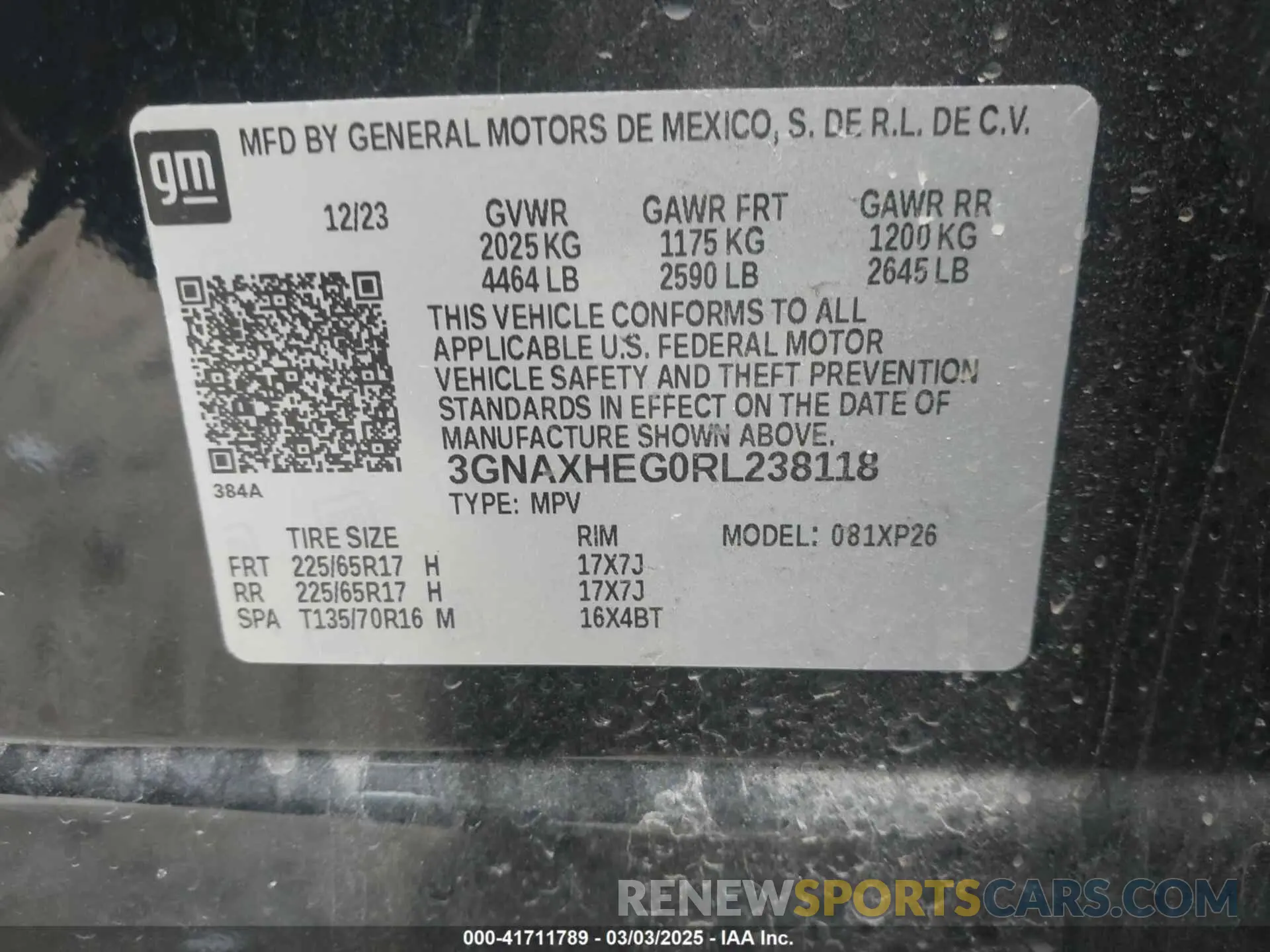 9 Фотография поврежденного автомобиля 3GNAXHEG0RL238118 CHEVROLET EQUINOX 2024