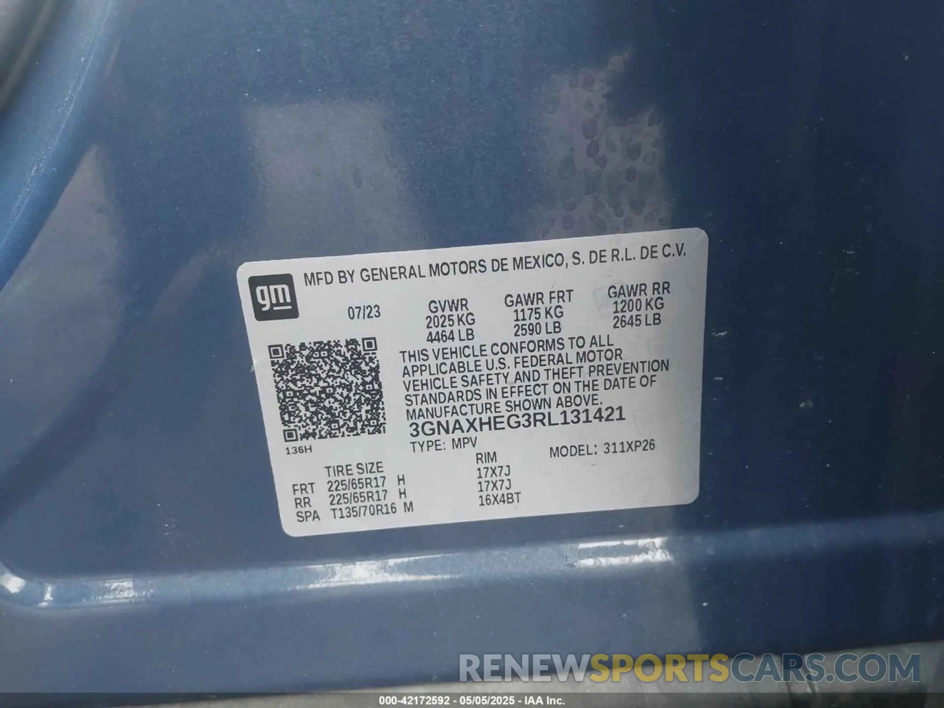 9 Photograph of a damaged car 3GNAXHEG3RL131421 CHEVROLET EQUINOX 2024