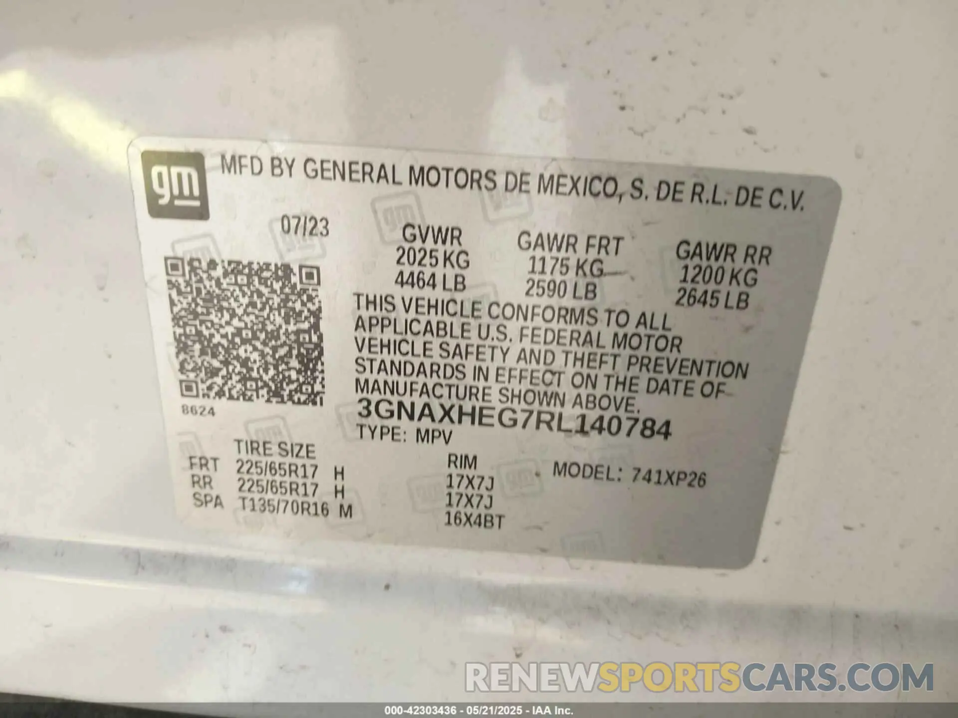 9 Photograph of a damaged car 3GNAXHEG7RL140784 CHEVROLET EQUINOX 2024
