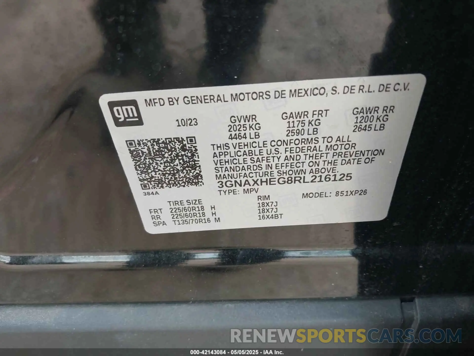 9 Photograph of a damaged car 3GNAXHEG8RL216125 CHEVROLET EQUINOX 2024