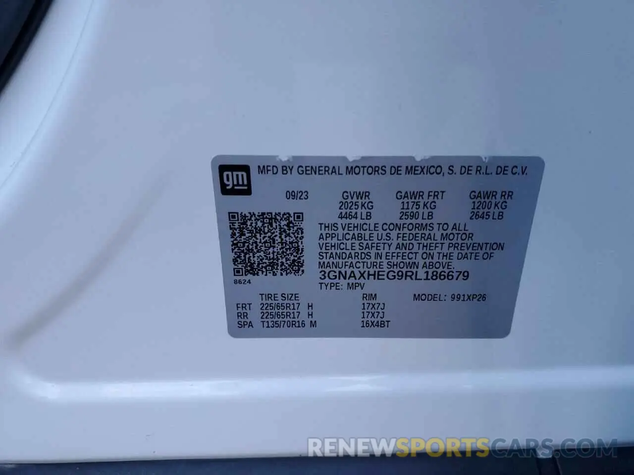 14 Photograph of a damaged car 3GNAXHEG9RL186679 CHEVROLET EQUINOX 2024