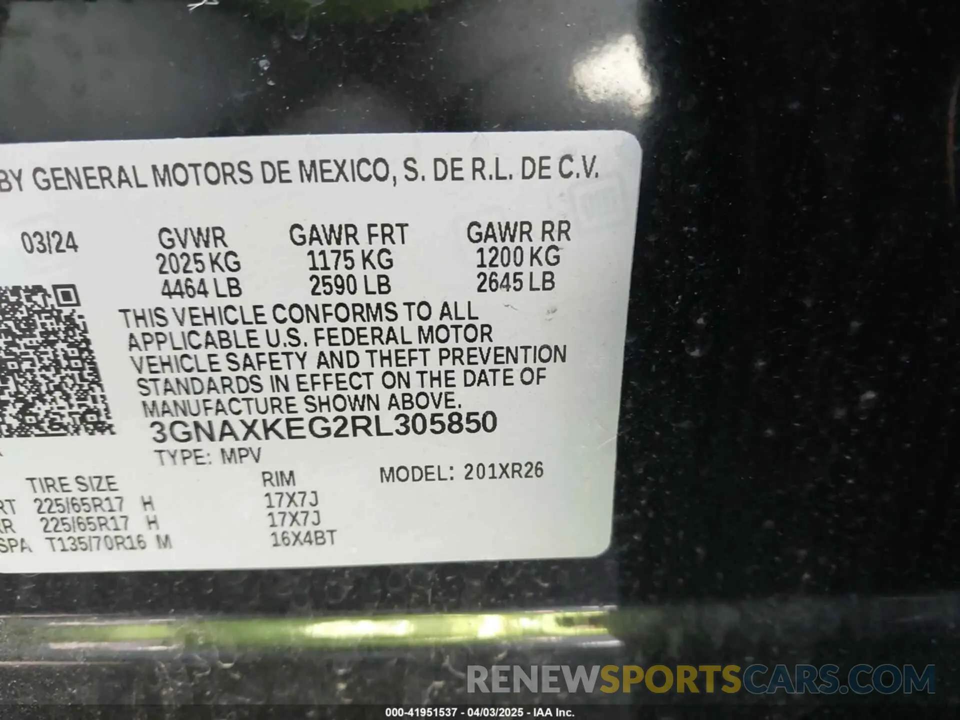 9 Фотография поврежденного автомобиля 3GNAXKEG2RL305850 CHEVROLET EQUINOX 2024