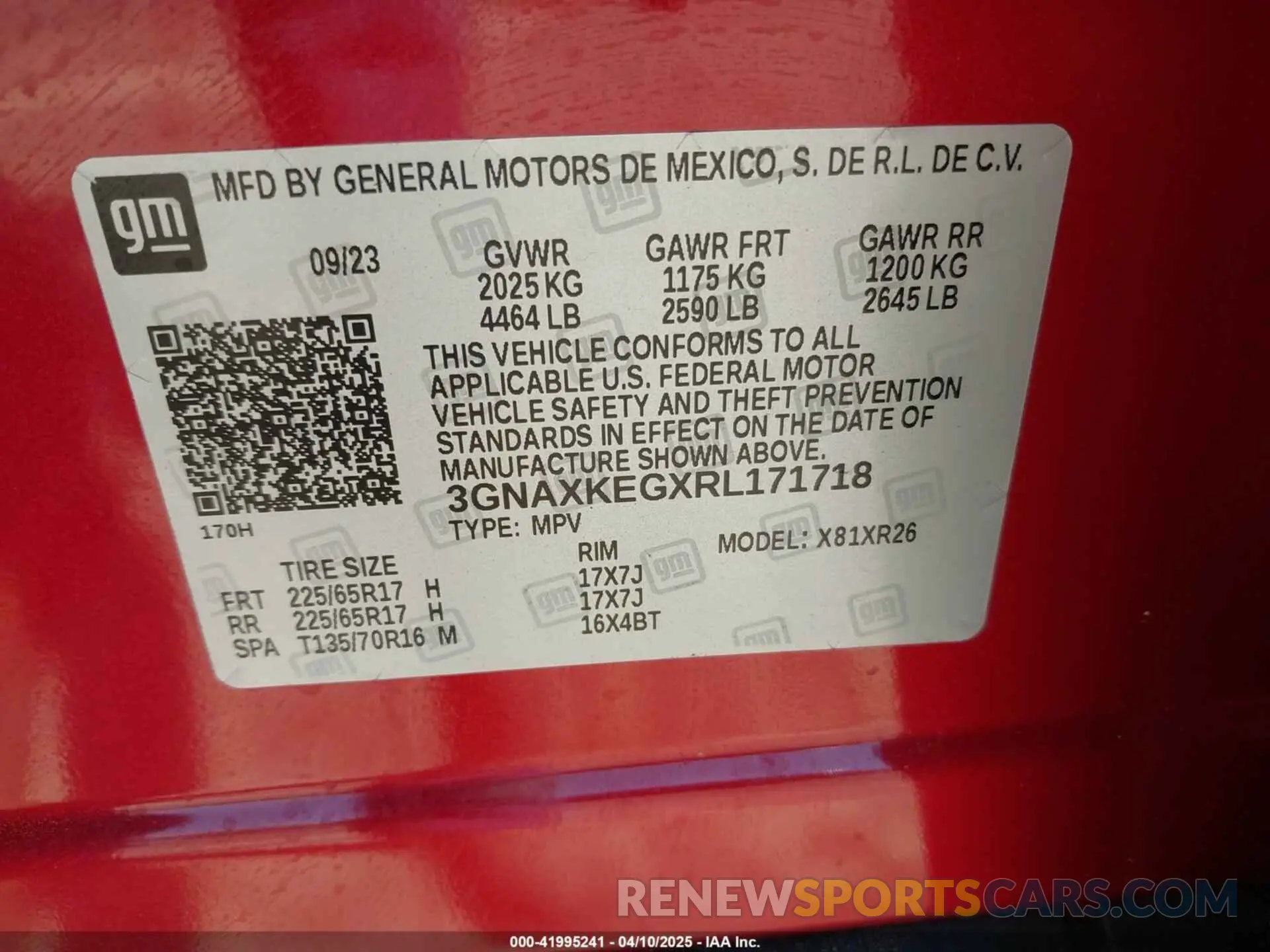 9 Photograph of a damaged car 3GNAXKEGXRL171718 CHEVROLET EQUINOX 2024
