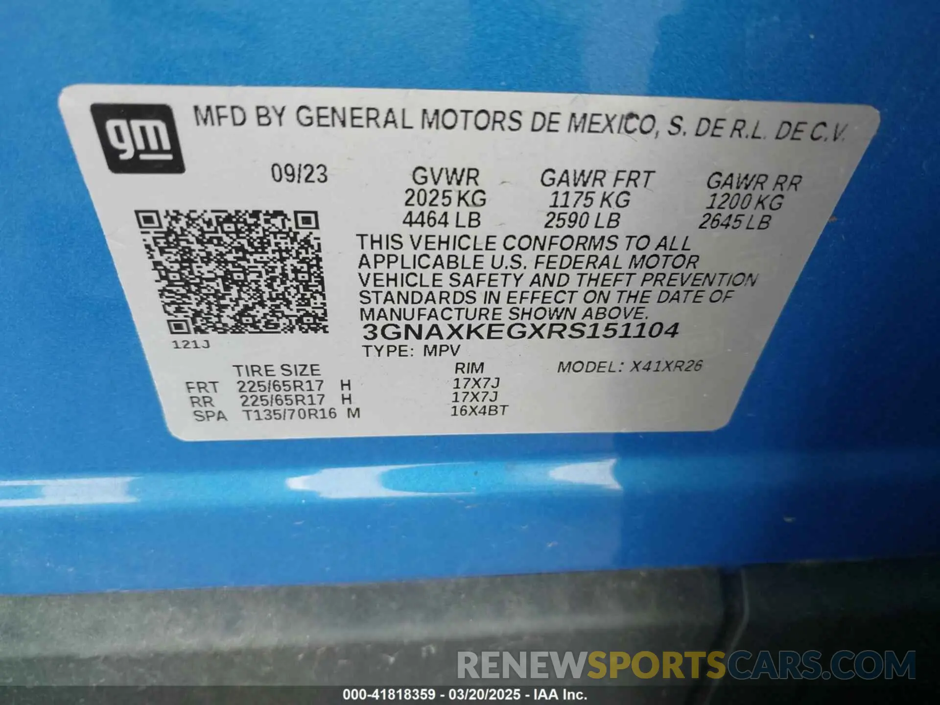 9 Фотография поврежденного автомобиля 3GNAXKEGXRS151104 CHEVROLET EQUINOX 2024