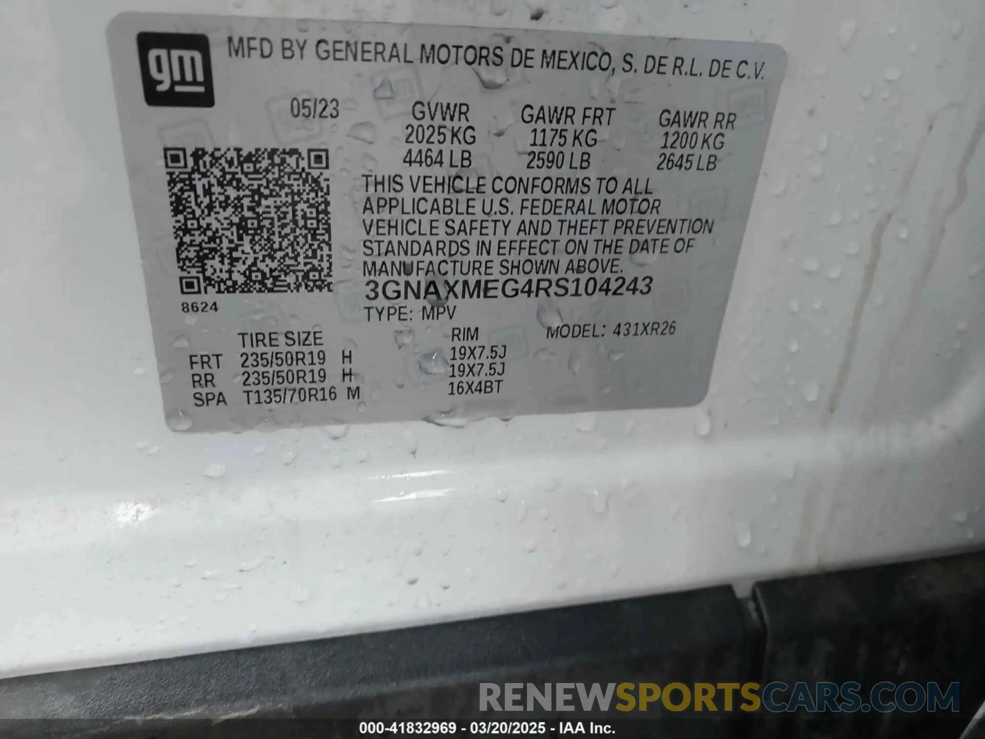 9 Photograph of a damaged car 3GNAXMEG4RS104243 CHEVROLET EQUINOX 2024