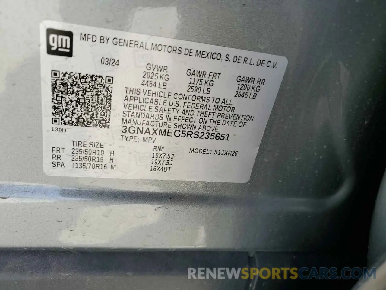 15 Photograph of a damaged car 3GNAXMEG5RS235651 CHEVROLET EQUINOX 2024
