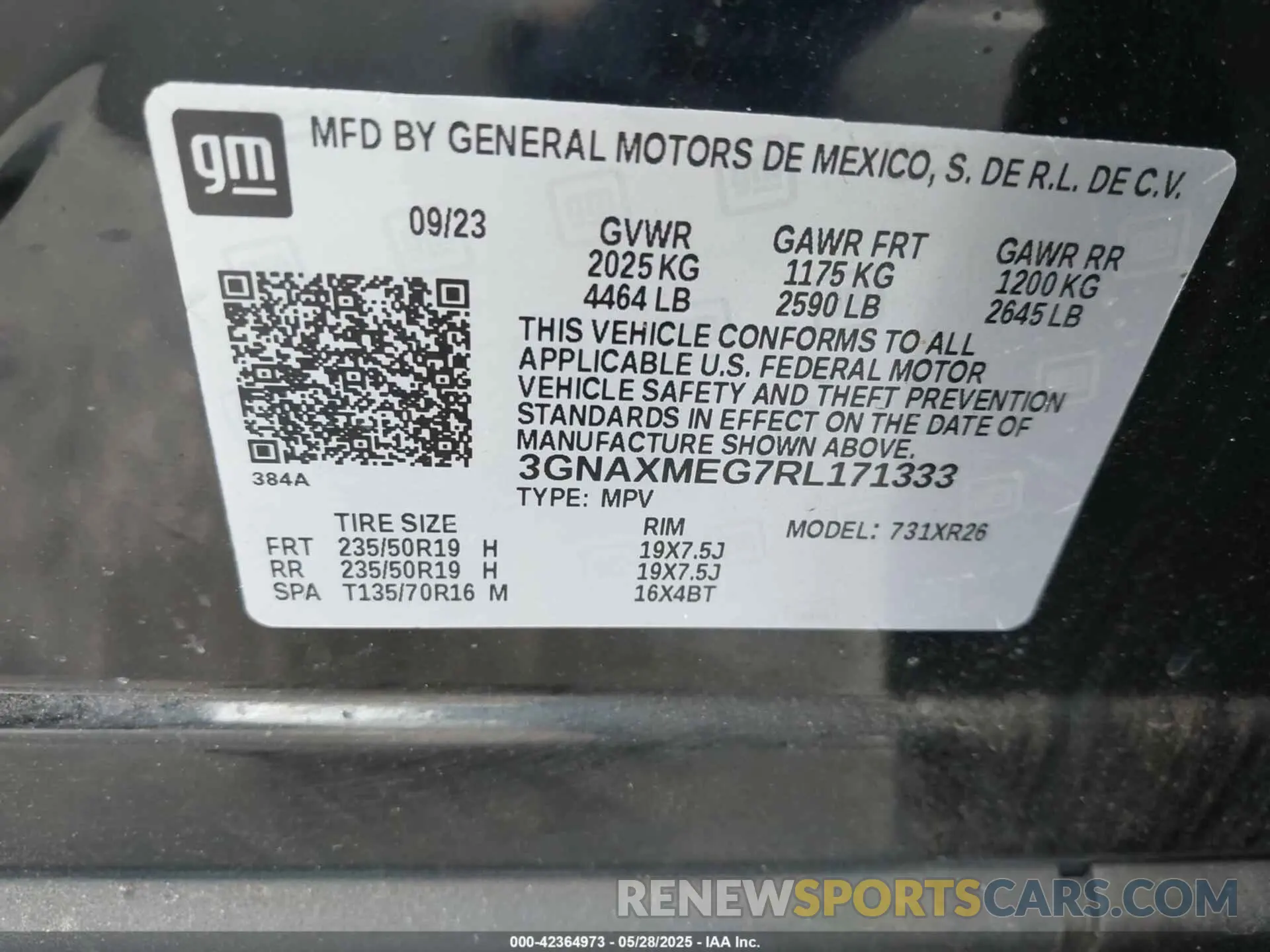 9 Фотография поврежденного автомобиля 3GNAXMEG7RL171333 CHEVROLET EQUINOX 2024