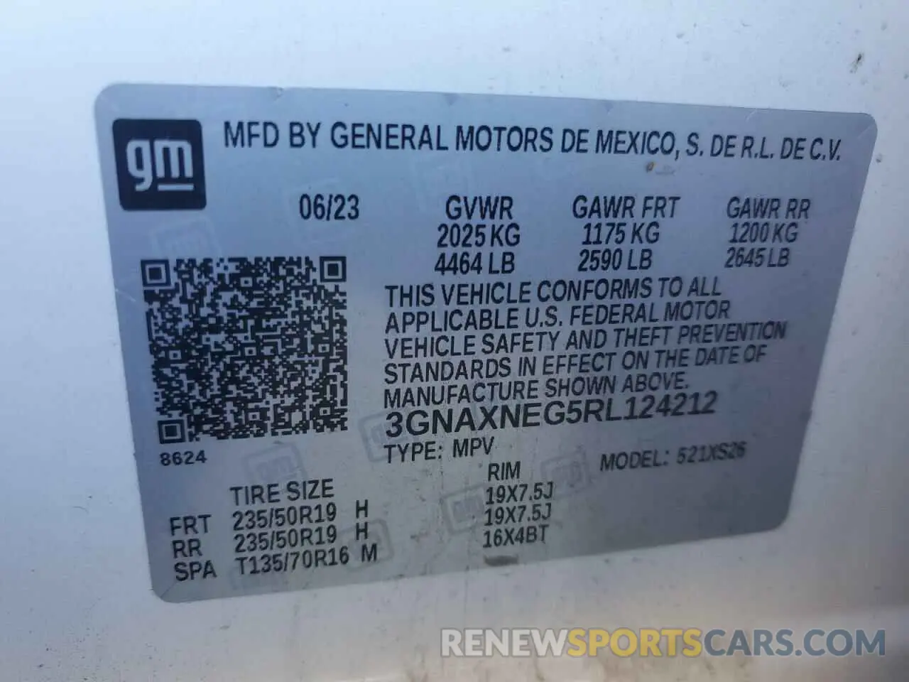 16 Photograph of a damaged car 3GNAXNEG5RL124212 CHEVROLET EQUINOX 2024