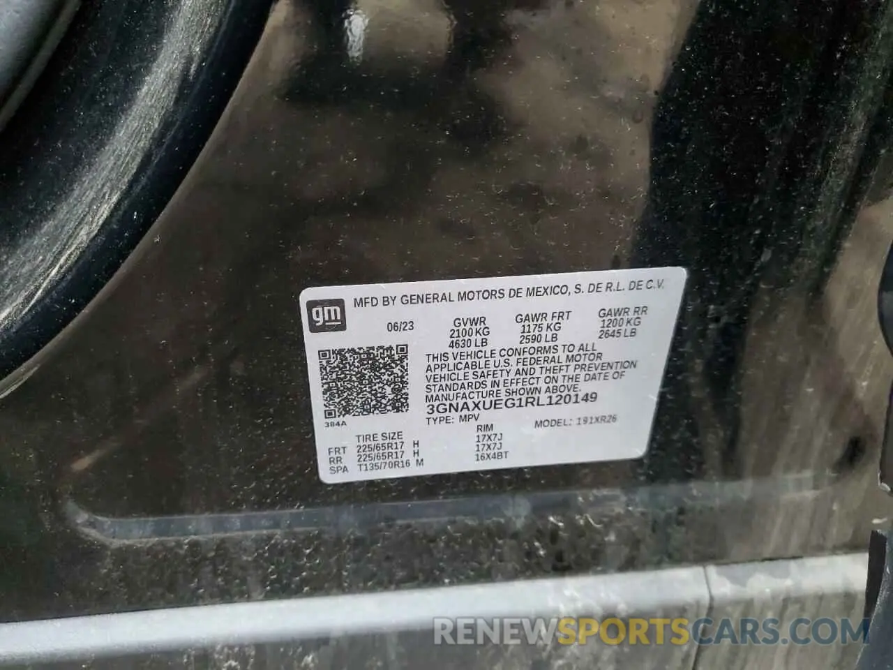 15 Фотография поврежденного автомобиля 3GNAXUEG1RL120149 CHEVROLET EQUINOX 2024