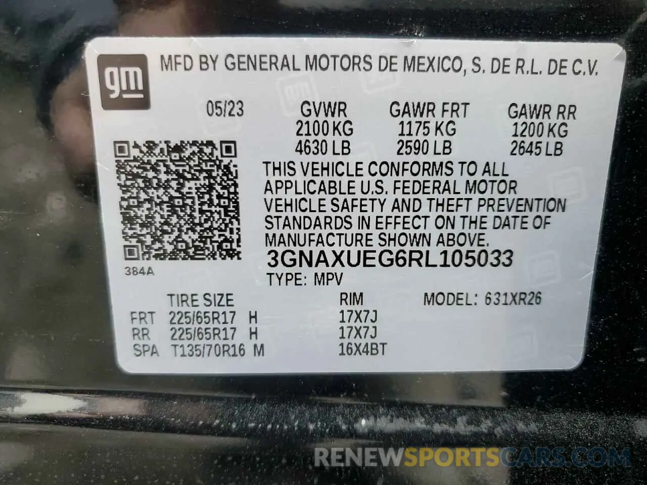13 Фотография поврежденного автомобиля 3GNAXUEG6RL105033 CHEVROLET EQUINOX 2024