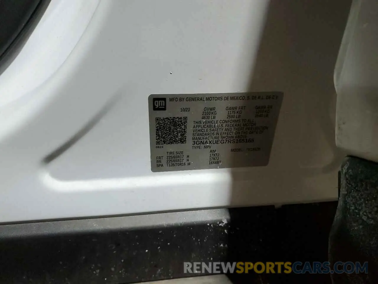 15 Photograph of a damaged car 3GNAXUEG7RS165165 CHEVROLET EQUINOX 2024
