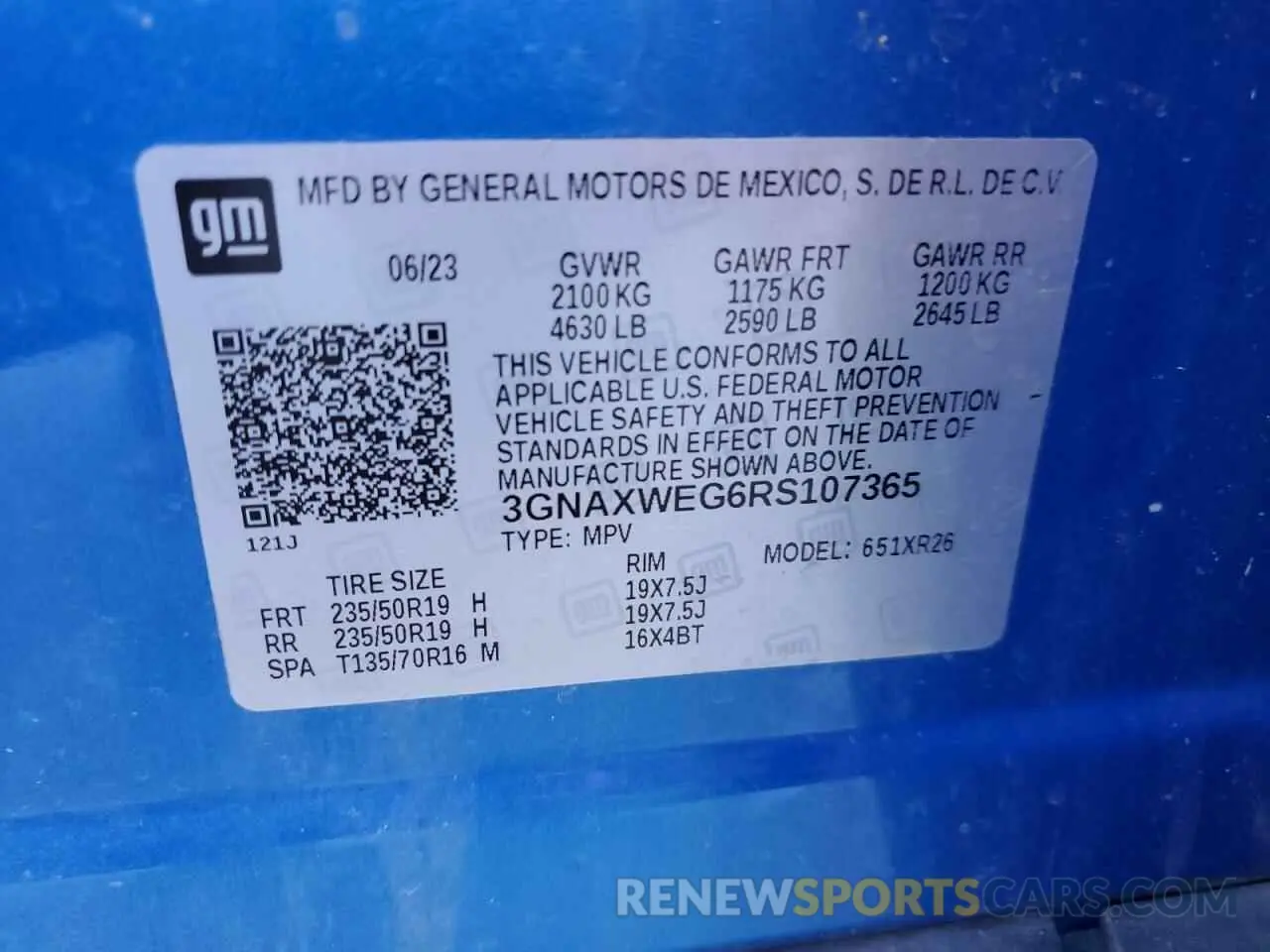 14 Photograph of a damaged car 3GNAXWEG6RS107365 CHEVROLET EQUINOX 2024