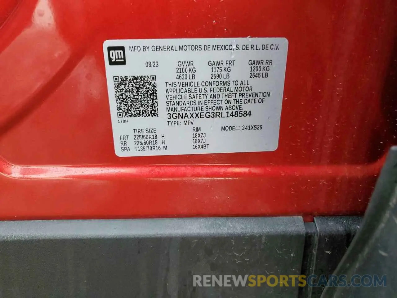 14 Photograph of a damaged car 3GNAXXEG3RL148584 CHEVROLET EQUINOX 2024