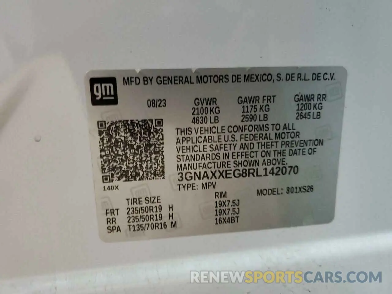 13 Photograph of a damaged car 3GNAXXEG8RL142070 CHEVROLET EQUINOX 2024