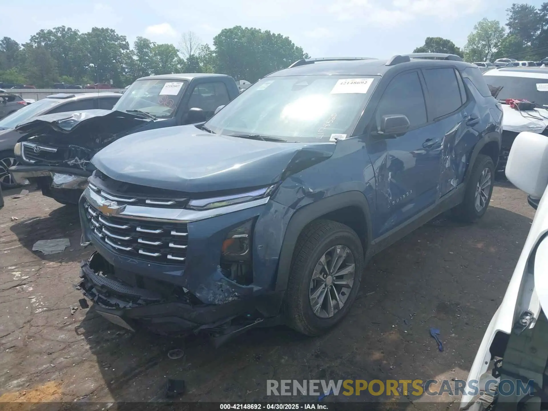 2 Photograph of a damaged car 3GNAXHEG1SL178520 CHEVROLET EQUINOX 2025