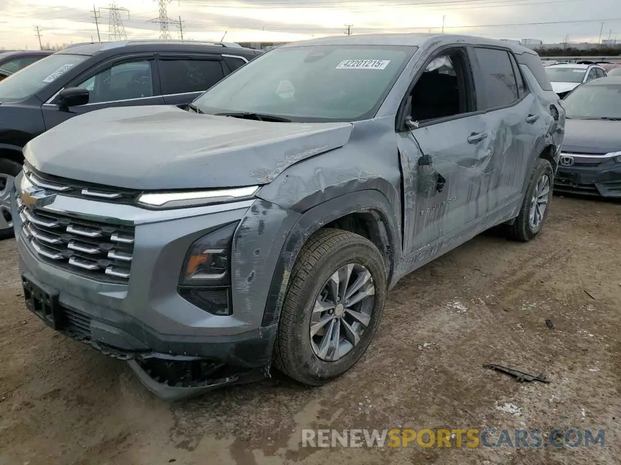 1 Фотография поврежденного автомобиля 3GNAXHEG9SL189216 CHEVROLET EQUINOX 2025
