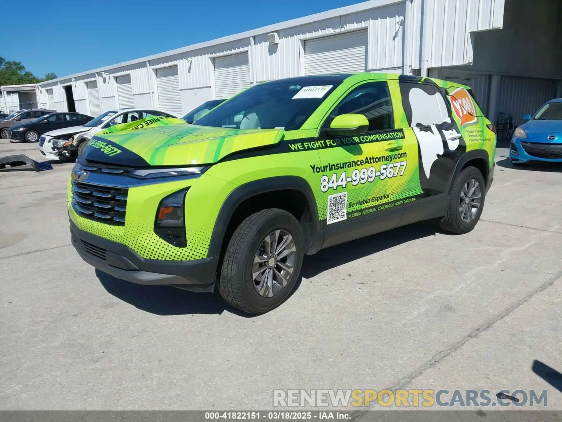 2 Photograph of a damaged car 3GNAXHEGXSL132345 CHEVROLET EQUINOX 2025