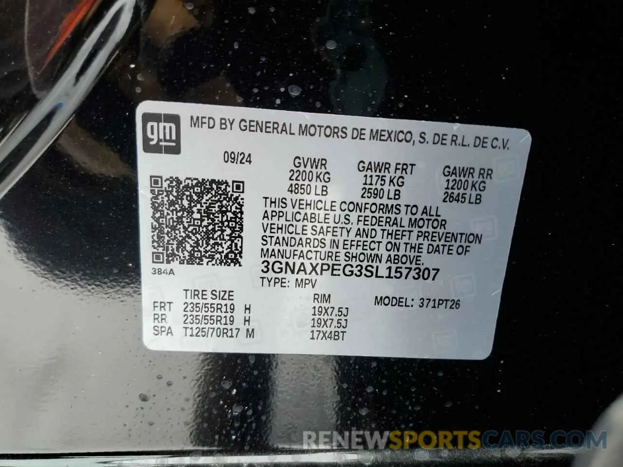 13 Фотография поврежденного автомобиля 3GNAXPEG3SL157307 CHEVROLET EQUINOX 2025