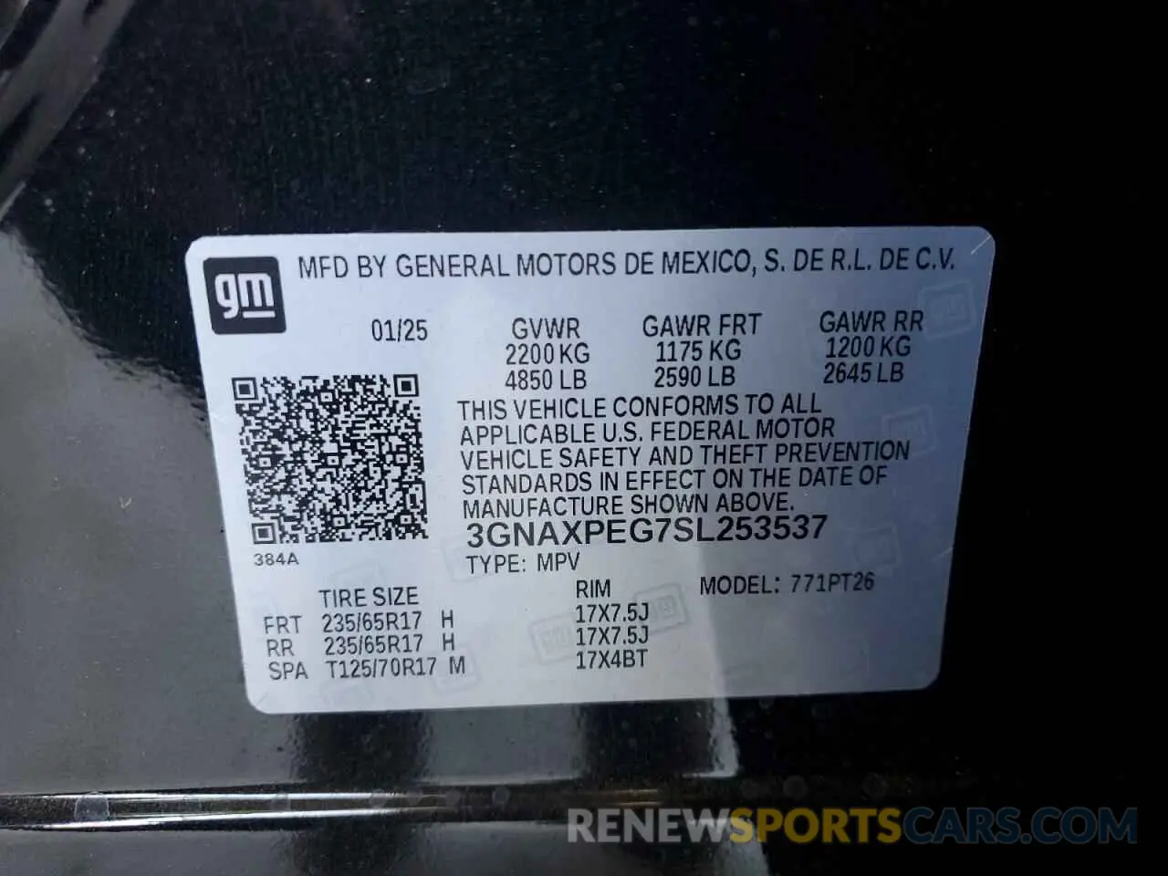14 Photograph of a damaged car 3GNAXPEG7SL253537 CHEVROLET EQUINOX 2025