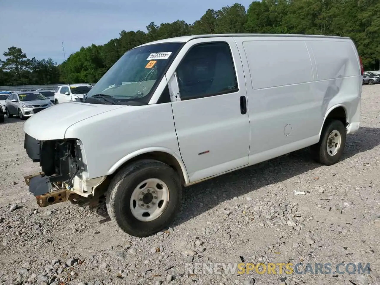 1 Photograph of a damaged car 1GCWGAF18K1371092 CHEVROLET EXPRESS 2019