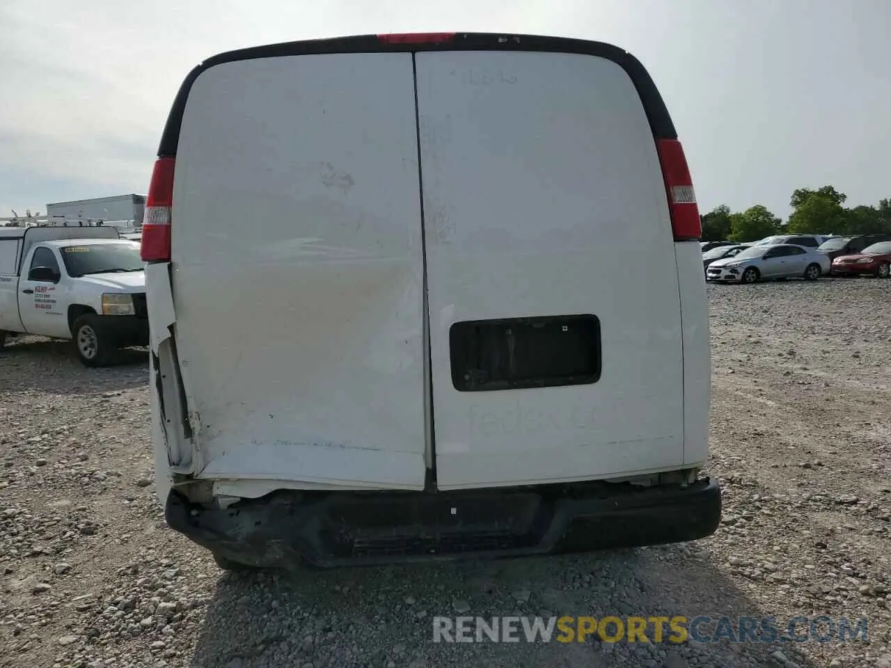 6 Photograph of a damaged car 1GCWGAF18K1371092 CHEVROLET EXPRESS 2019