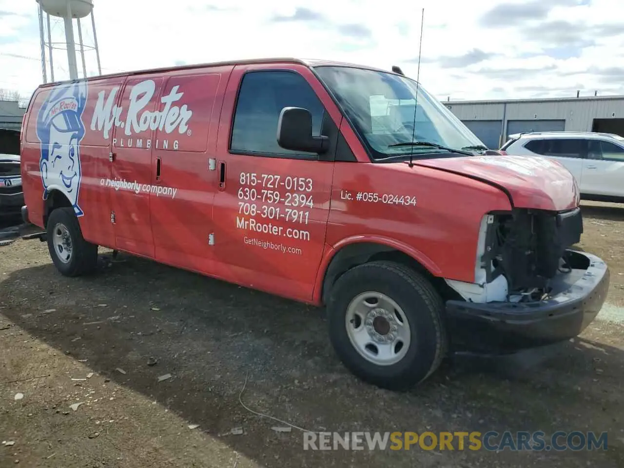 4 Photograph of a damaged car 1GCZGHFG7K1308611 CHEVROLET EXPRESS 2019
