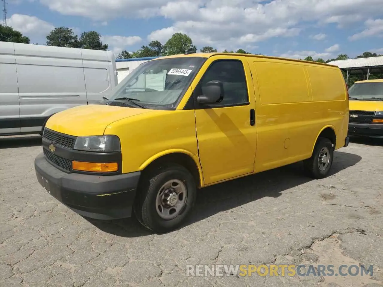 1 Photograph of a damaged car 1GCWGAFP8L1225183 CHEVROLET EXPRESS 2020