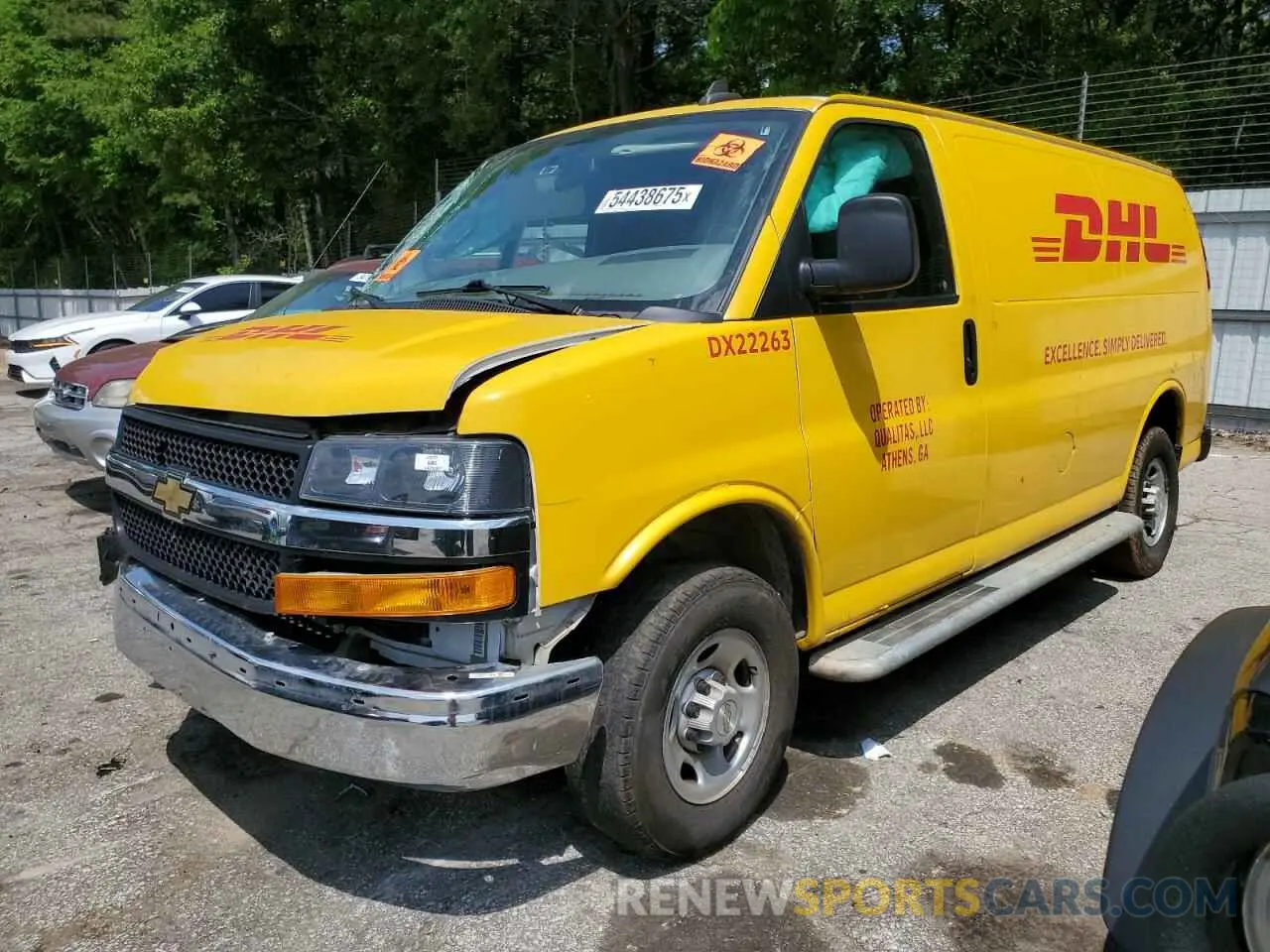 1 Photograph of a damaged car 1GCWGAFP6N1170168 CHEVROLET EXPRESS 2022