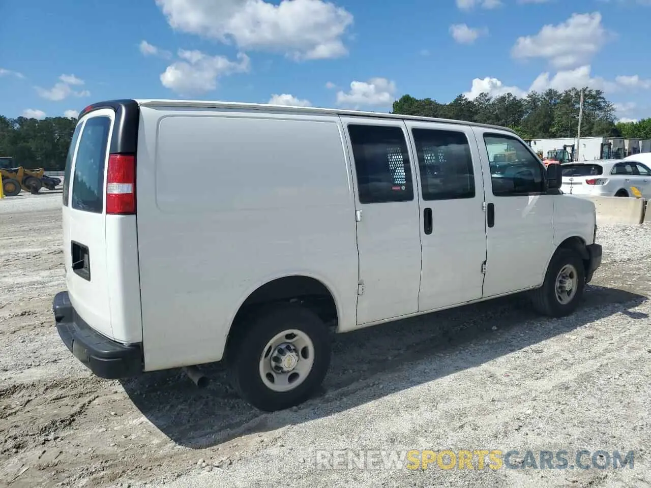 3 Photograph of a damaged car 1GCWGAFPXN1217329 CHEVROLET EXPRESS 2022